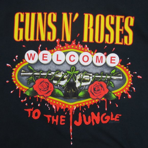 Guns N' Roses Welcome To The Jungle T-Shirt Size L - Picture 2 of 6
